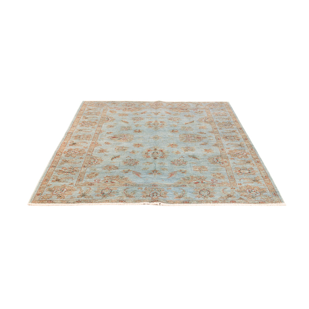 Alfombra Ziegler - Moderna - Vintage/revestido - 197 x 148 cm - azul claro