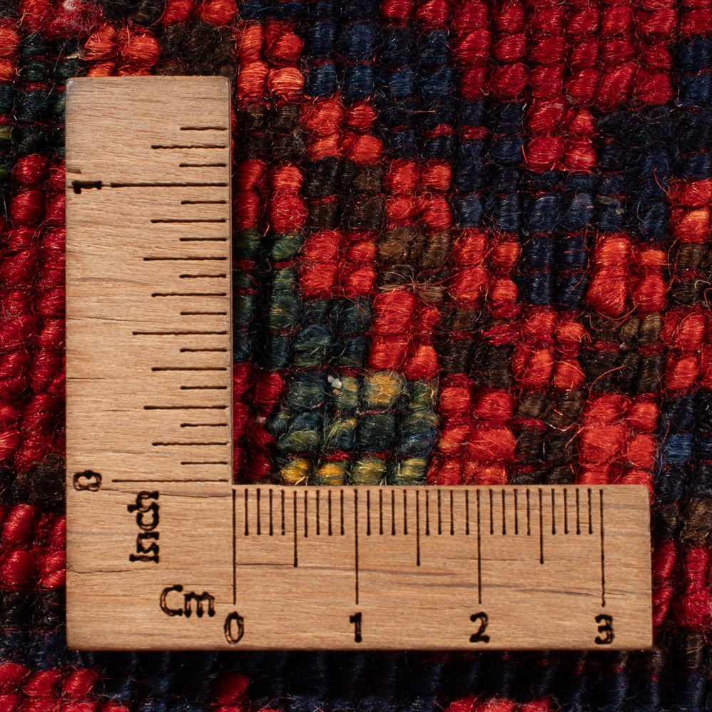 Alfombra afgana - Kunduz - 194 x 156 cm - rojo