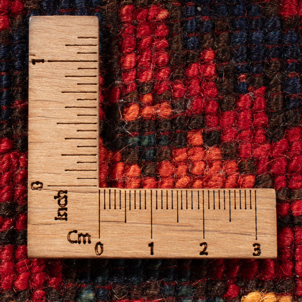 Alfombra afgana - Kunduz - 198 x 155 cm - rojo