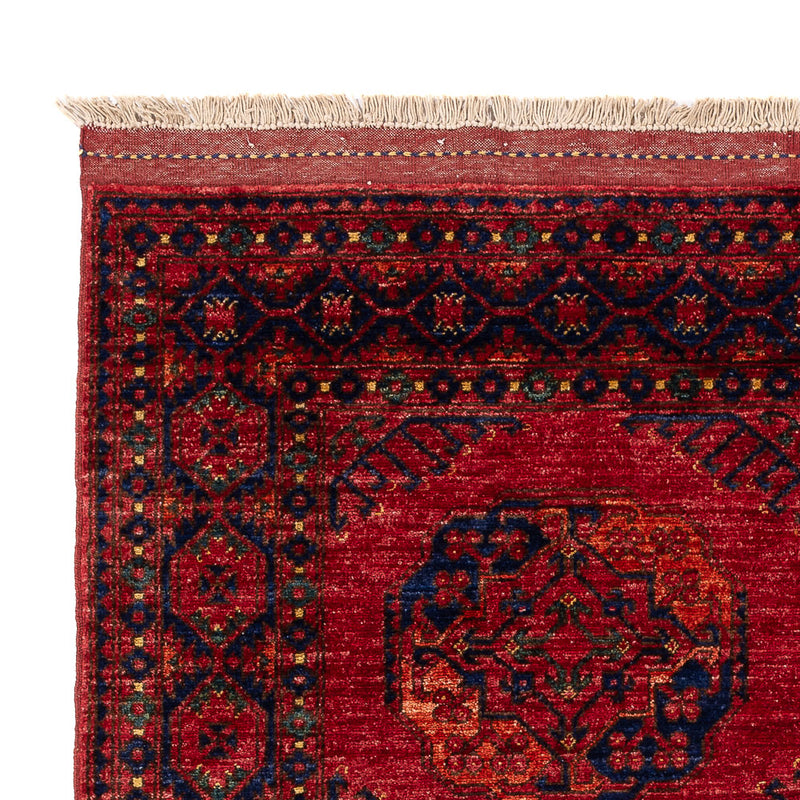 Alfombra afgana - Kunduz - 200 x 155 cm - rojo