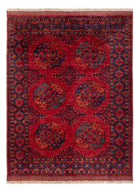 Alfombra afgana - Kunduz - 200 x 155 cm - rojo