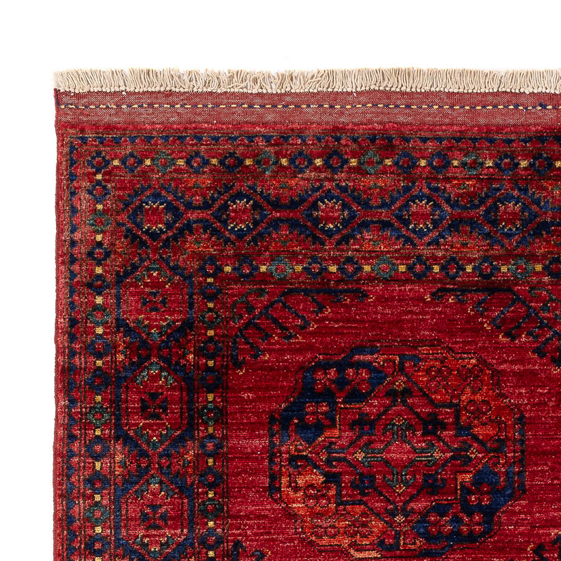 Alfombra afgana - Kunduz - 200 x 155 cm - rojo