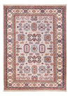 Kazak Alfombra 147x199cm - Alfombra oriental - Rectángulo / Salmón / 147 x 199 cm Rectángulo