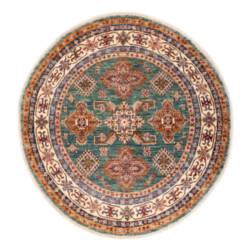 Alfombra Ziegler - Kazak redondo  - 151 x 147 cm - verde