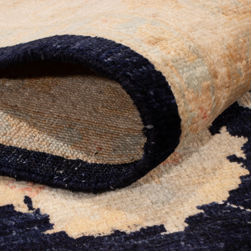 Alfombra Ziegler - 205 x 151 cm - azul oscuro