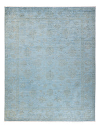 Alfombra Ziegler - Moderna - Vintage/revestido - 194 x 149 cm - azul claro