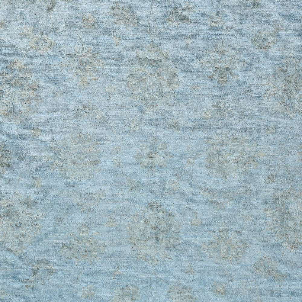 Alfombra Ziegler - Moderna - Vintage/revestido - 194 x 149 cm - azul claro
