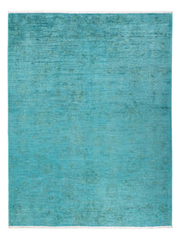 Alfombra Ziegler - Moderna - Vintage/revestido - 193 x 148 cm - turquesa