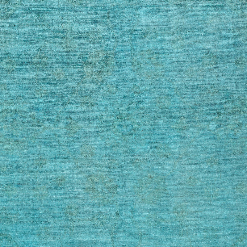 Alfombra Ziegler - Moderna - Vintage/revestido - 193 x 148 cm - turquesa