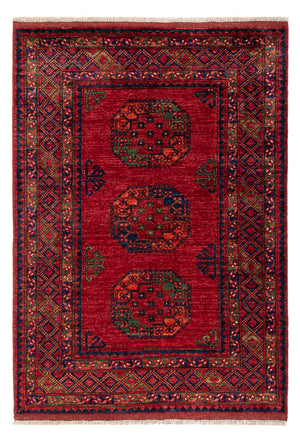 Alfombra afgana - 179 x 123 cm - rojo