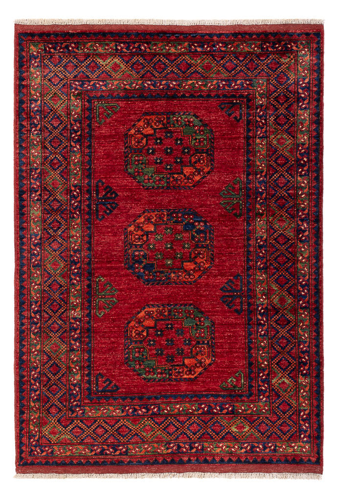 Alfombra afgana - 179 x 123 cm - rojo