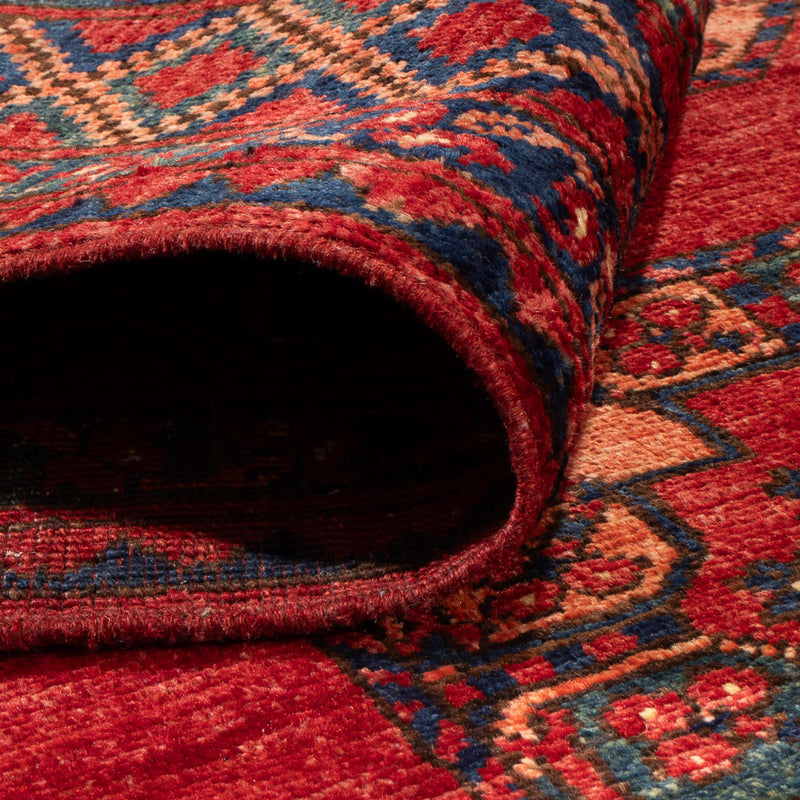 Alfombra afgana - 181 x 124 cm - rojo