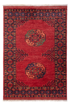 Alfombra afgana - 181 x 122 cm - rojo