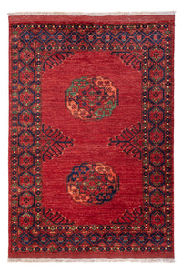 Alfombra afgana - 181 x 122 cm - rojo