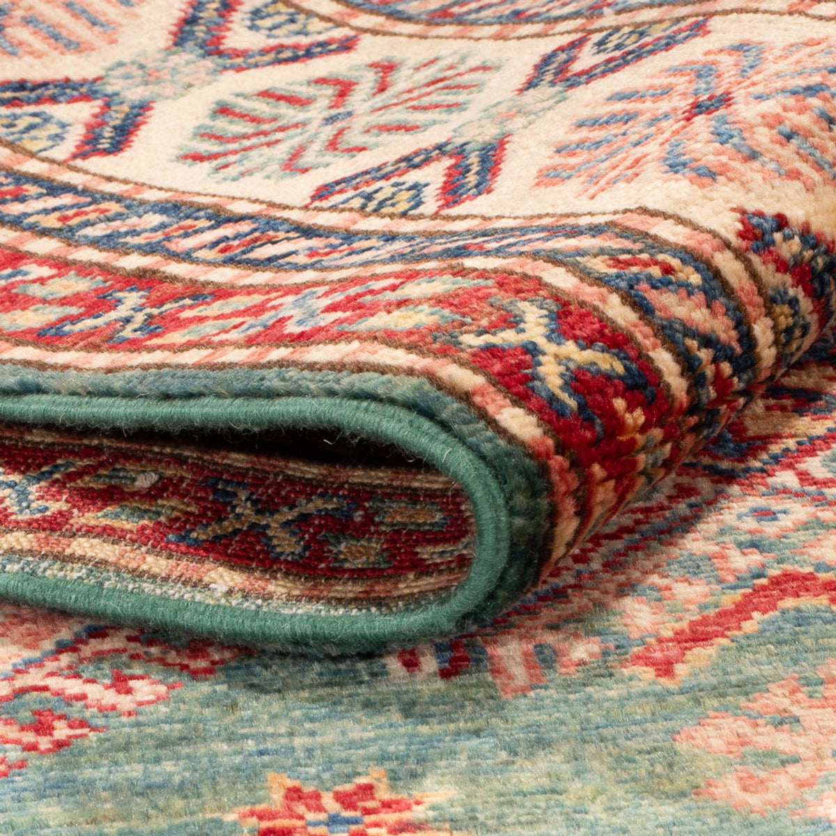 Alfombra Ziegler - Kazak - Real - 174 x 118 cm - azul marino