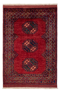 Alfombra afgana - 179 x 124 cm - rojo