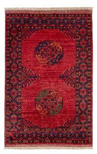 Alfombra afgana - 188 x 123 cm - rojo