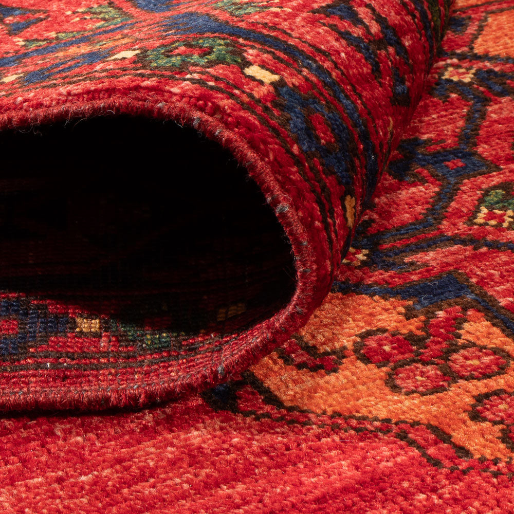 Alfombra afgana - 188 x 123 cm - rojo
