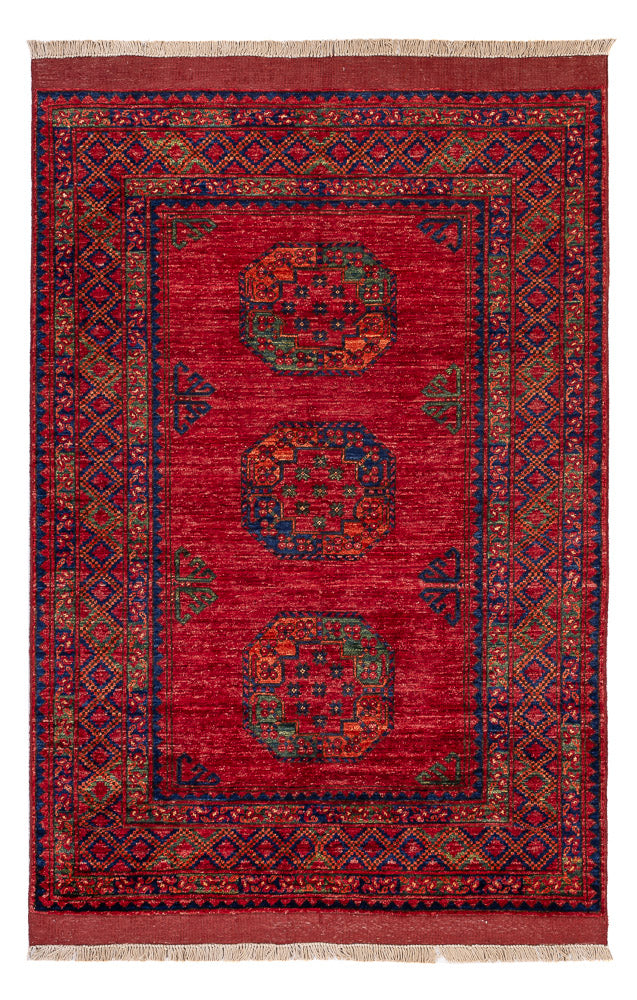 Alfombra afgana - 182 x 122 cm - rojo