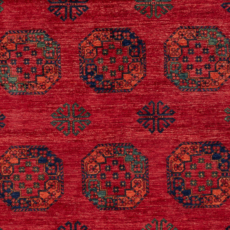 Alfombra afgana - Kunduz - 317 x 213 cm - rojo