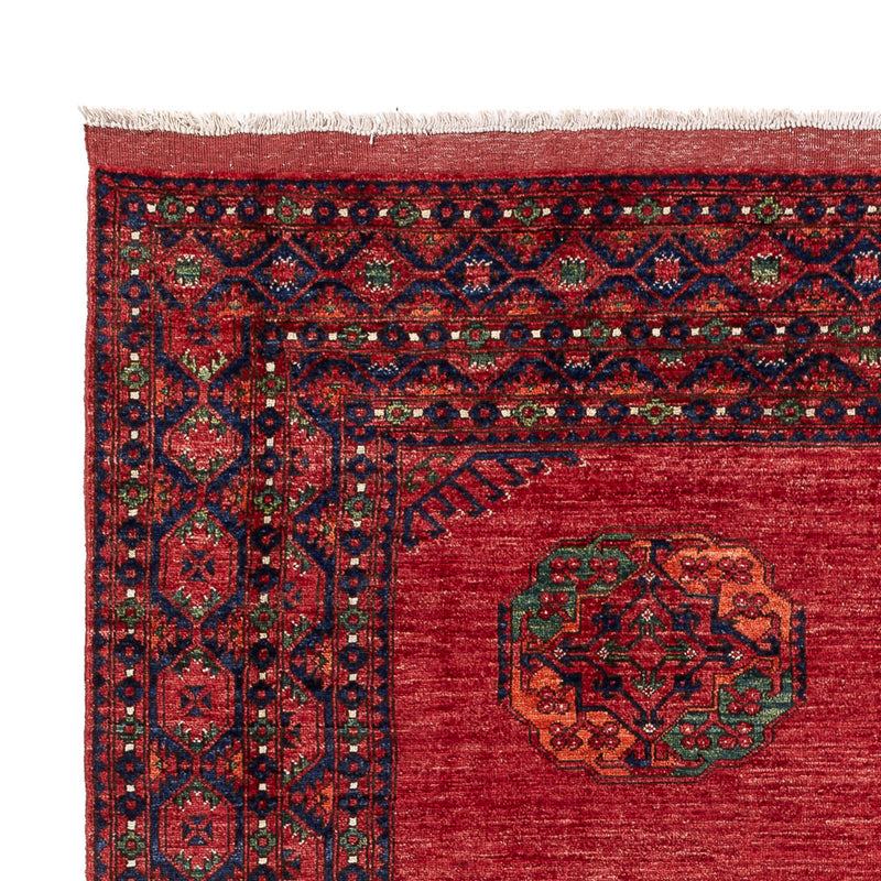 Alfombra afgana - Kunduz - 296 x 217 cm - rojo