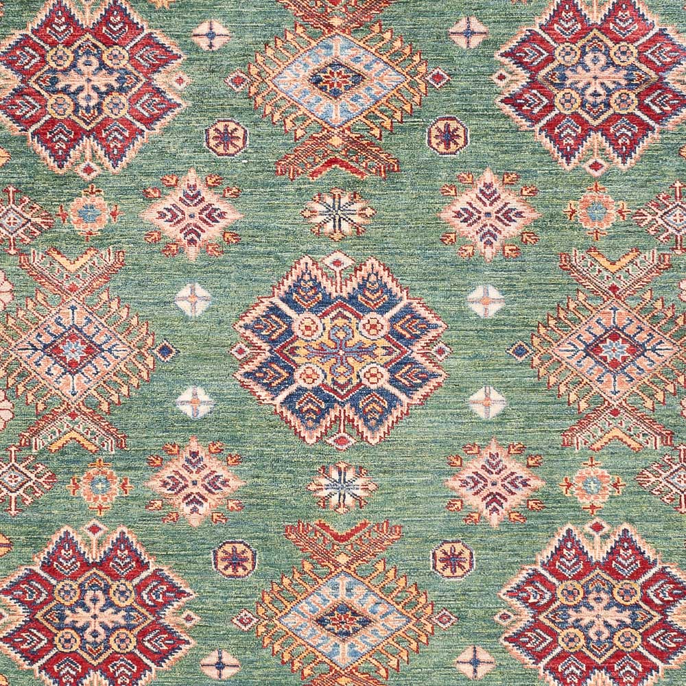 Alfombra Ziegler - Kazak - 296 x 201 cm - verde claro