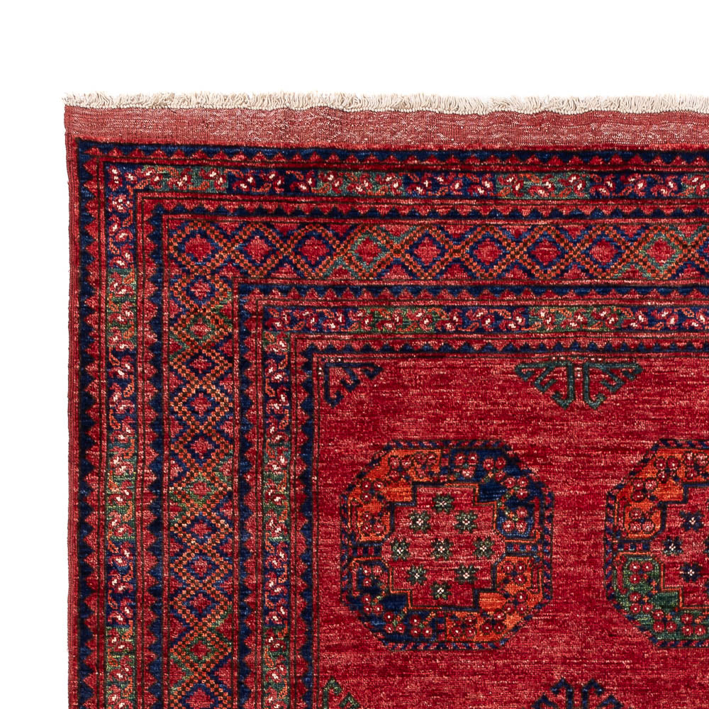 Alfombra afgana - Kunduz - 307 x 207 cm - rojo