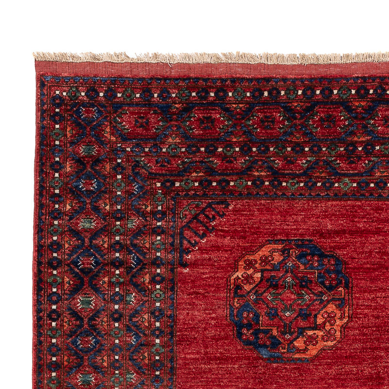 Alfombra afgana - Kunduz - 294 x 203 cm - rojo