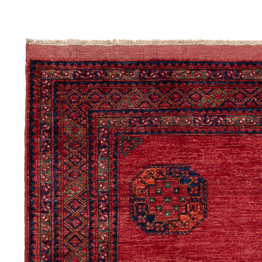 Alfombra afgana - Kunduz - 294 x 206 cm - rojo
