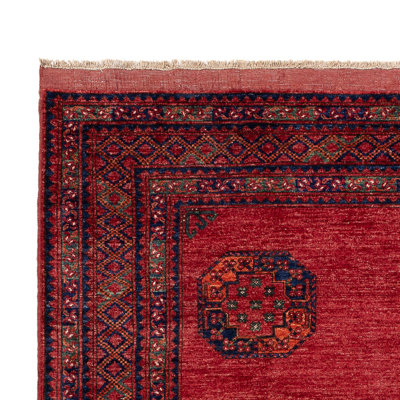 Alfombra afgana - Kunduz - 294 x 206 cm - rojo