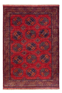 Alfombra afgana - Kunduz - 297 x 207 cm - rojo