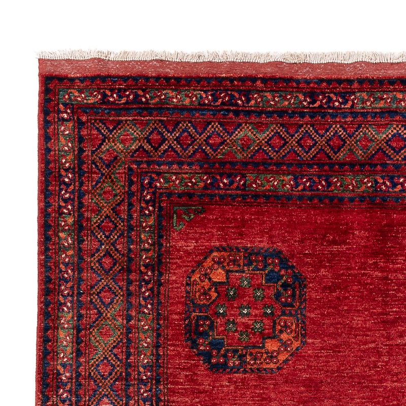 Alfombra afgana - Kunduz - 305 x 204 cm - rojo