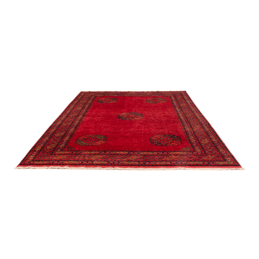 Alfombra afgana - Kunduz - 305 x 204 cm - rojo