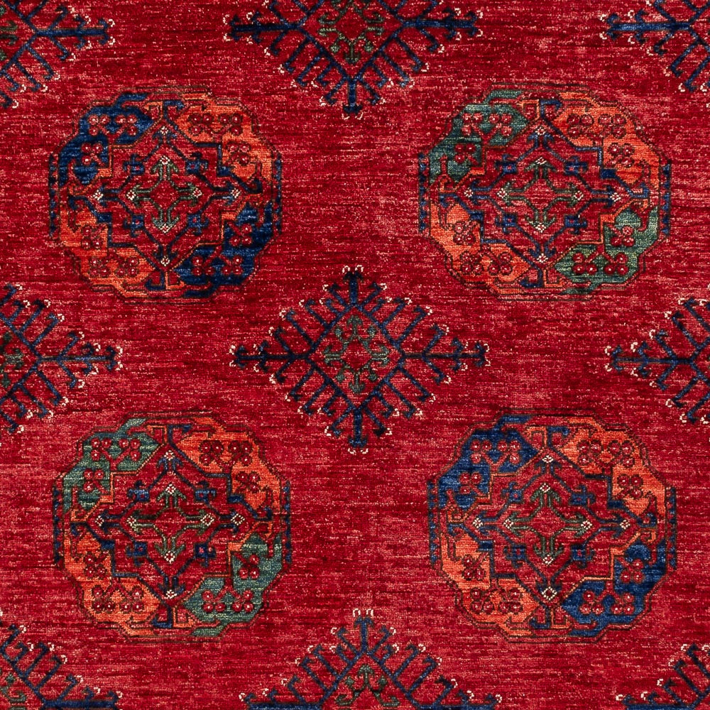 Alfombra afgana - Kunduz - 312 x 208 cm - rojo