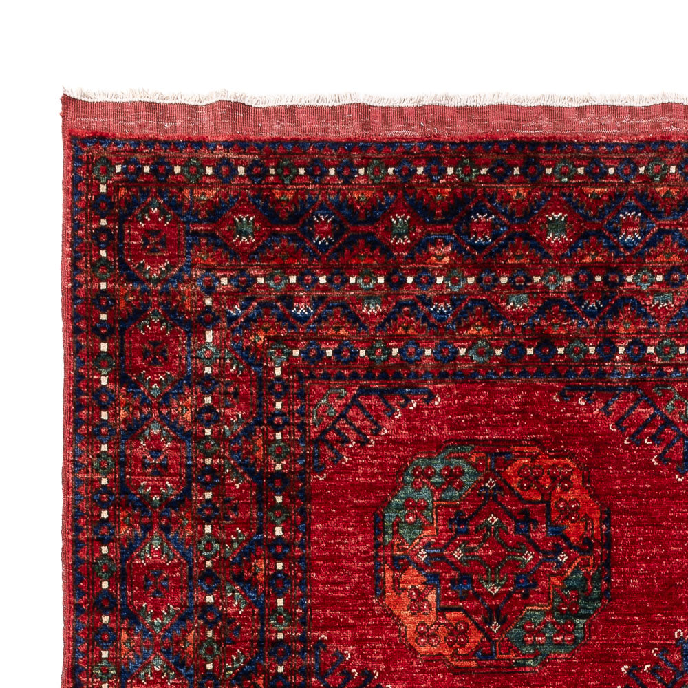 Alfombra afgana - Kunduz - 312 x 208 cm - rojo