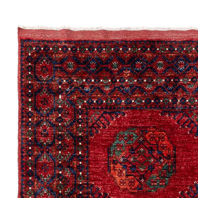 Alfombra afgana - Kunduz - 312 x 208 cm - rojo