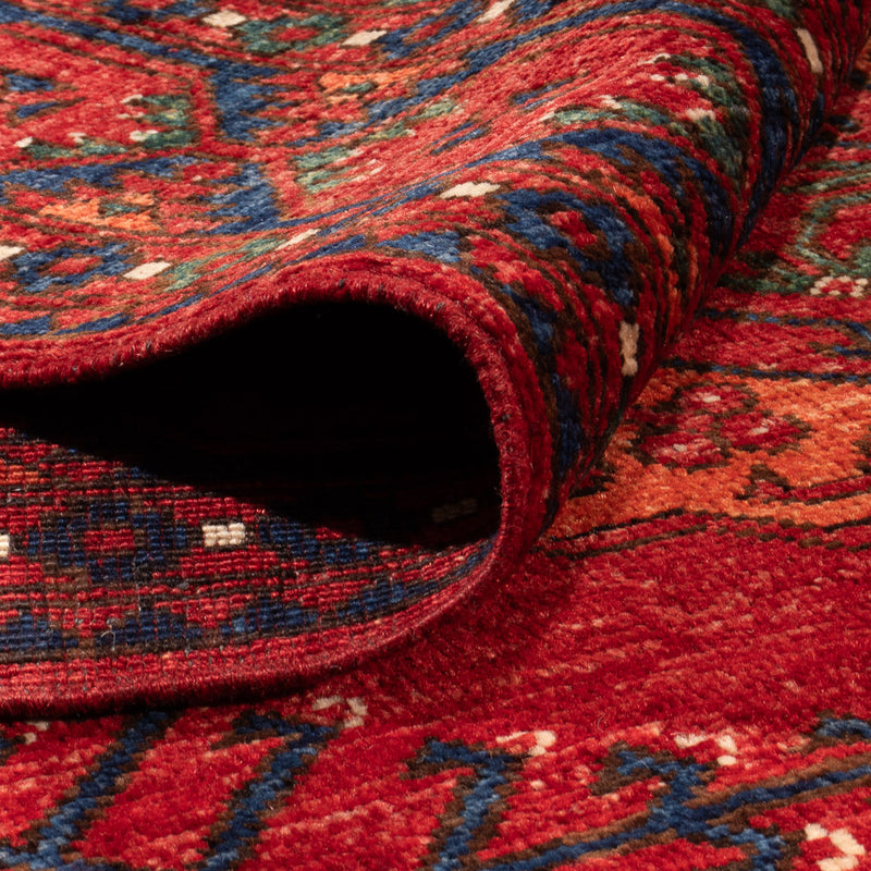 Alfombra afgana - Kunduz - 312 x 208 cm - rojo