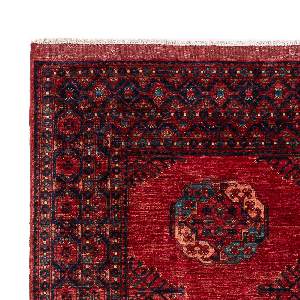 Alfombra afgana - Kunduz - 287 x 215 cm - rojo