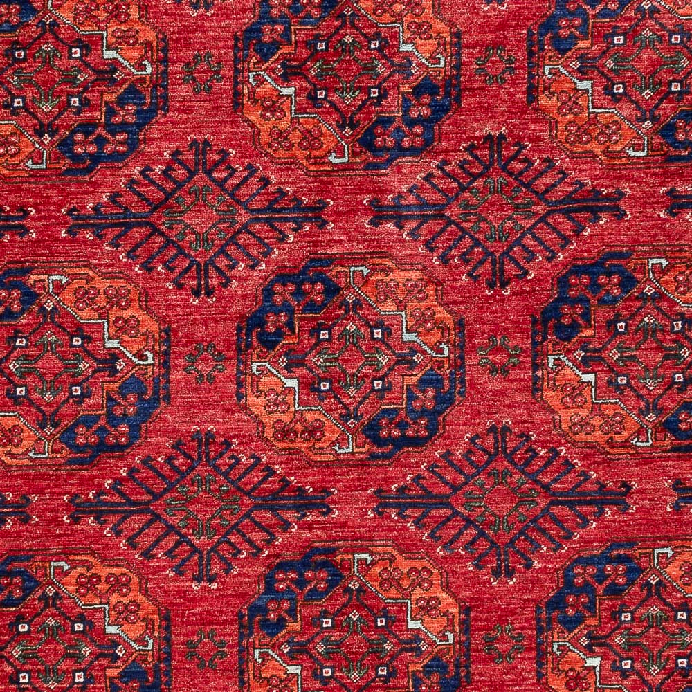 Alfombra afgana - Kunduz - 296 x 207 cm - rojo claro