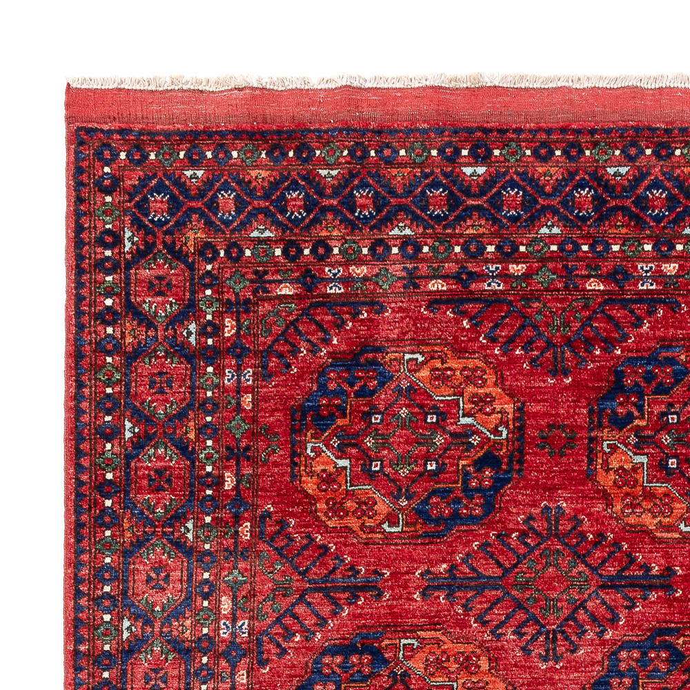 Alfombra afgana - Kunduz - 296 x 207 cm - rojo claro