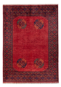 Alfombra afgana - Kunduz - 288 x 216 cm - rojo