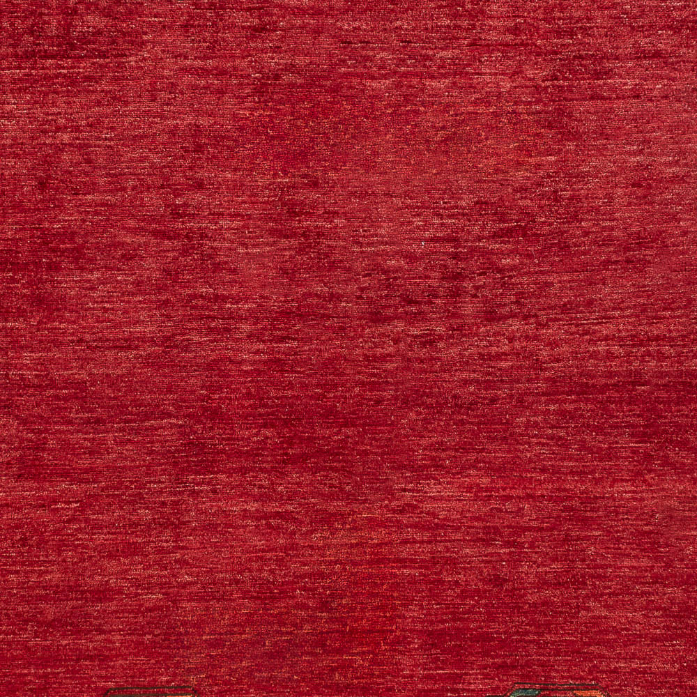Alfombra afgana - Kunduz - 288 x 216 cm - rojo