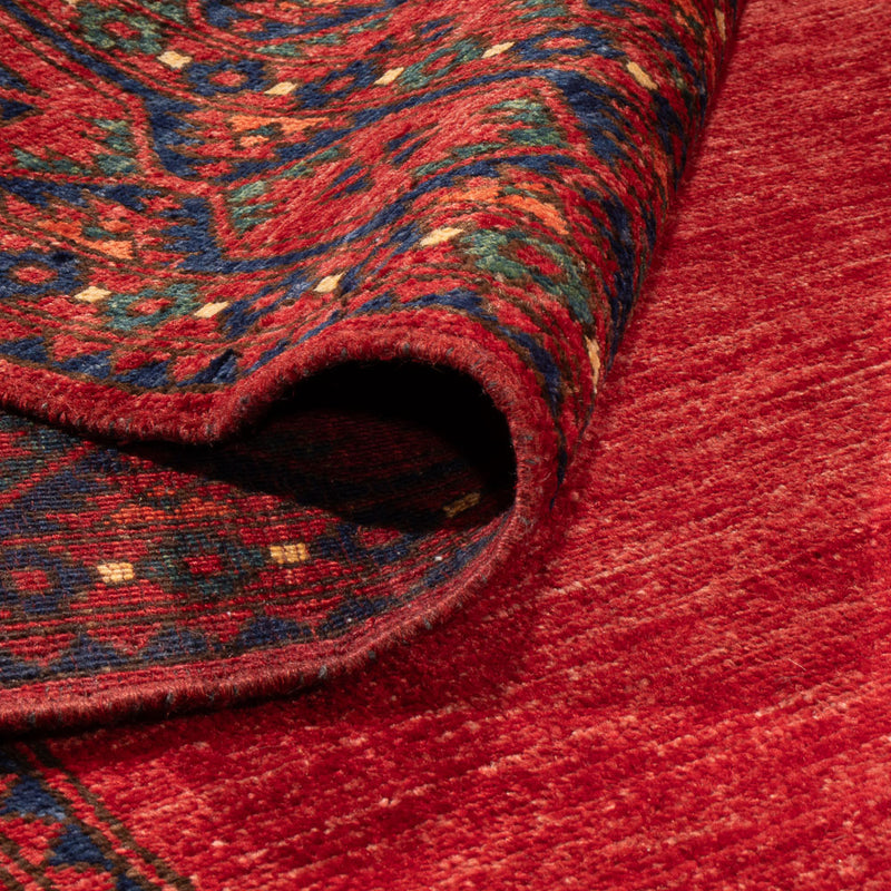 Alfombra afgana - Kunduz - 288 x 216 cm - rojo
