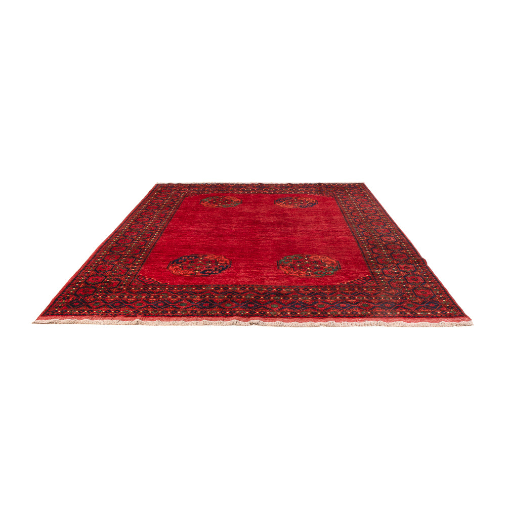 Alfombra afgana - Kunduz - 288 x 216 cm - rojo