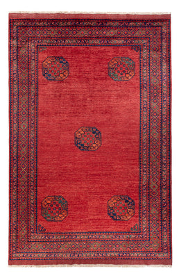 Alfombra afgana - Kunduz - 302 x 203 cm - rojo