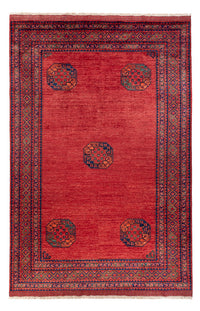 Alfombra afgana - Kunduz - 302 x 203 cm - rojo
