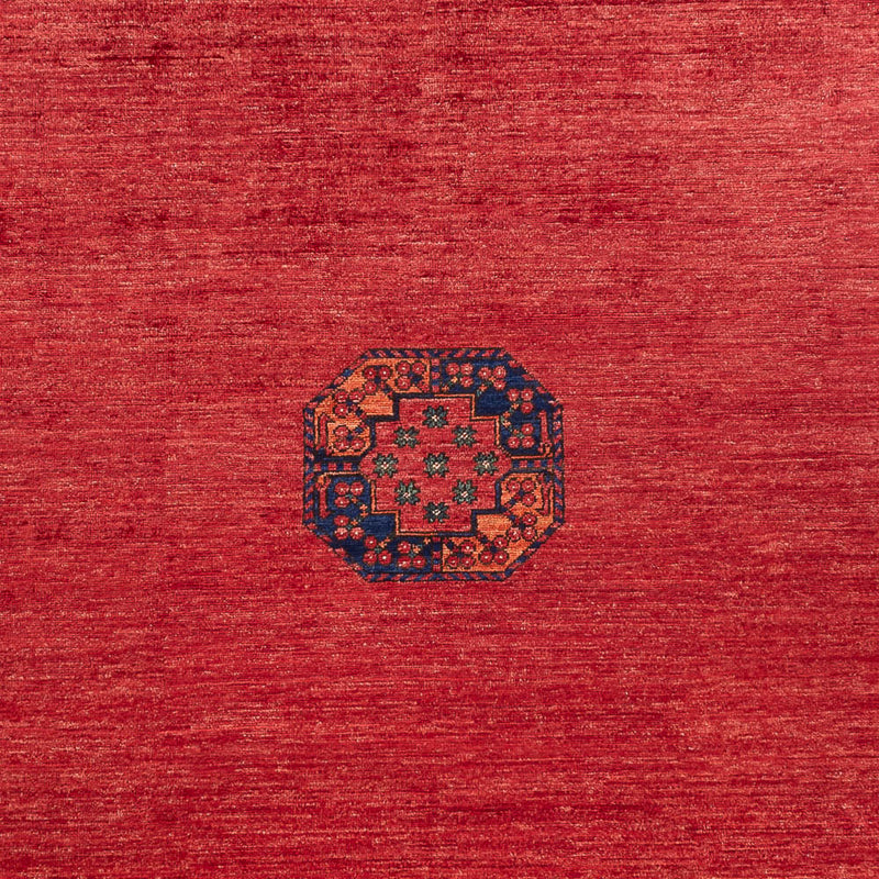 Alfombra afgana - Kunduz - 302 x 203 cm - rojo