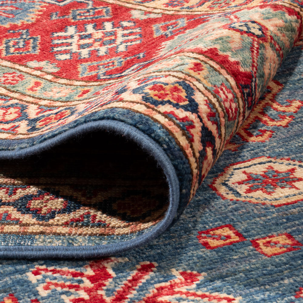 Alfombra Ziegler - Kazak - 303 x 202 cm - azul