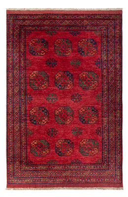 Alfombra afgana - Kunduz - 298 x 201 cm - rojo