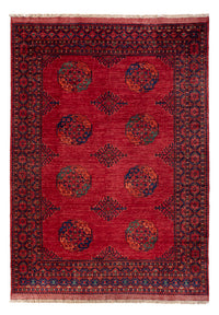 Alfombra afgana - Kunduz - 299 x 220 cm - rojo